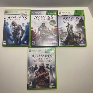 Assassin’s Creed Xbox 360 Game Bundle Assassin’s Creed 1,2 And 3 And Brotherhood